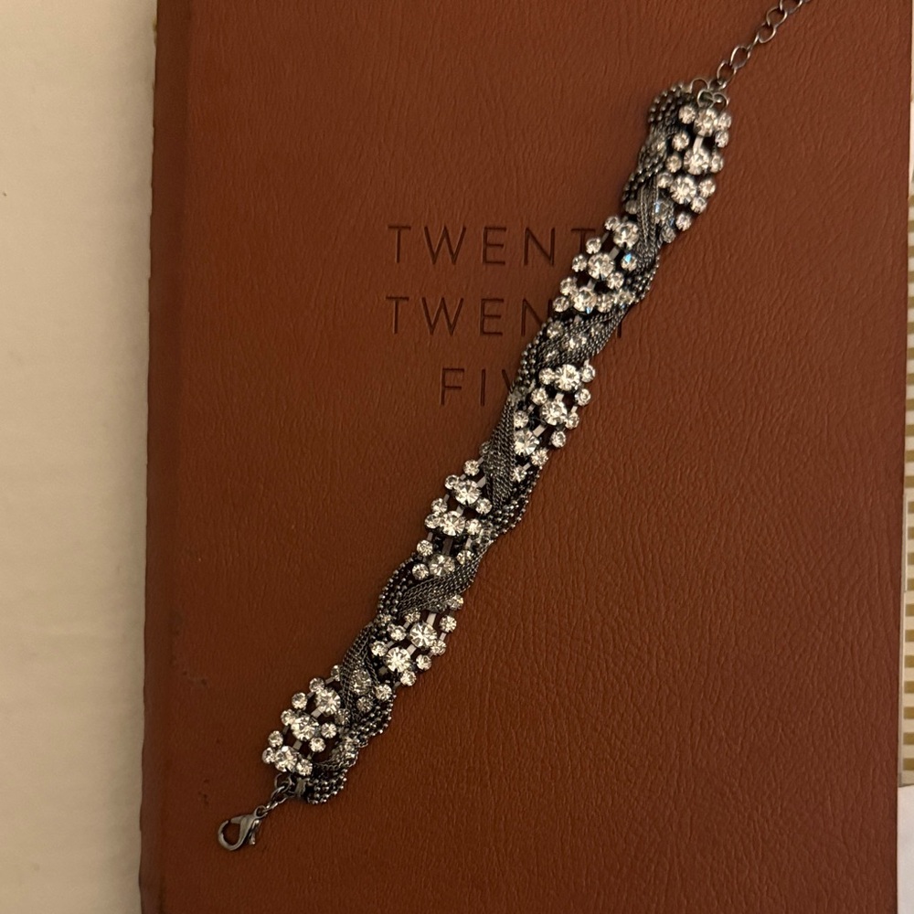 Elegant Silver Sparkly Bracelet